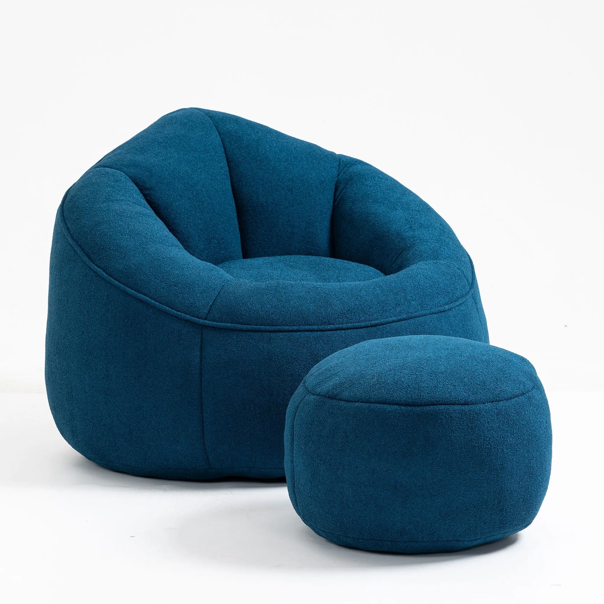 Compressed Padded Foam Bean Foam Footrest Bean Bag Chair Adult Pressure Sofa With Bag Express worldwide Buy-one-get-one-free Bean Chair With High Material Padding Bag Bedding