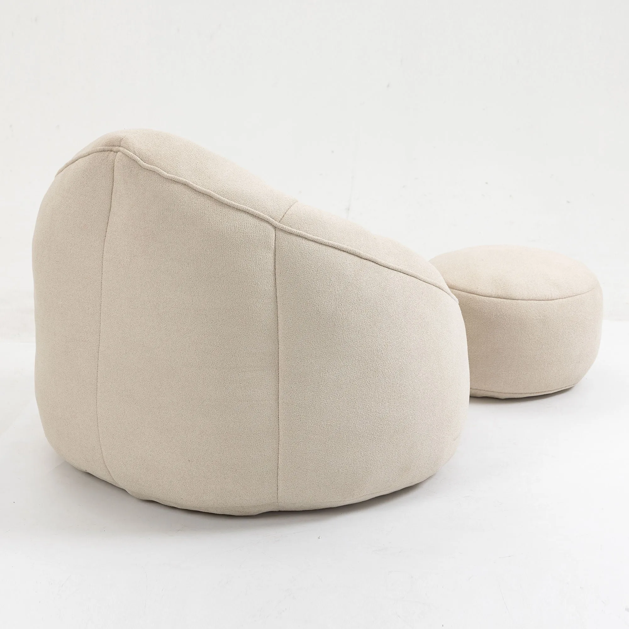 Compressed Padded Foam Bean Foam Footrest Bean Bag Chair Adult Pressure Sofa With Bag Express worldwide Buy-one-get-one-free Bean Chair With High Material Padding Bag Bedding