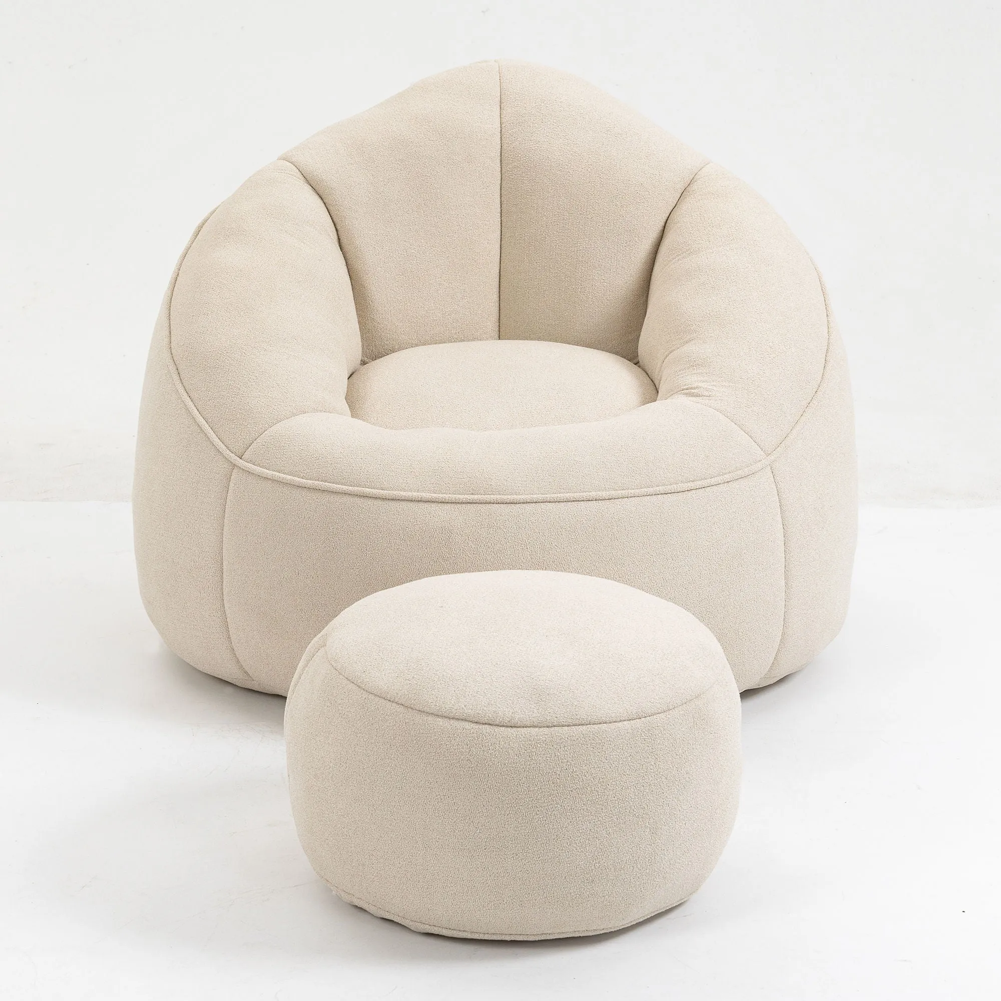 Compressed Padded Foam Bean Foam Footrest Bean Bag Chair Adult Pressure Sofa With Bag Express worldwide Buy-one-get-one-free Bean Chair With High Material Padding Bag Bedding