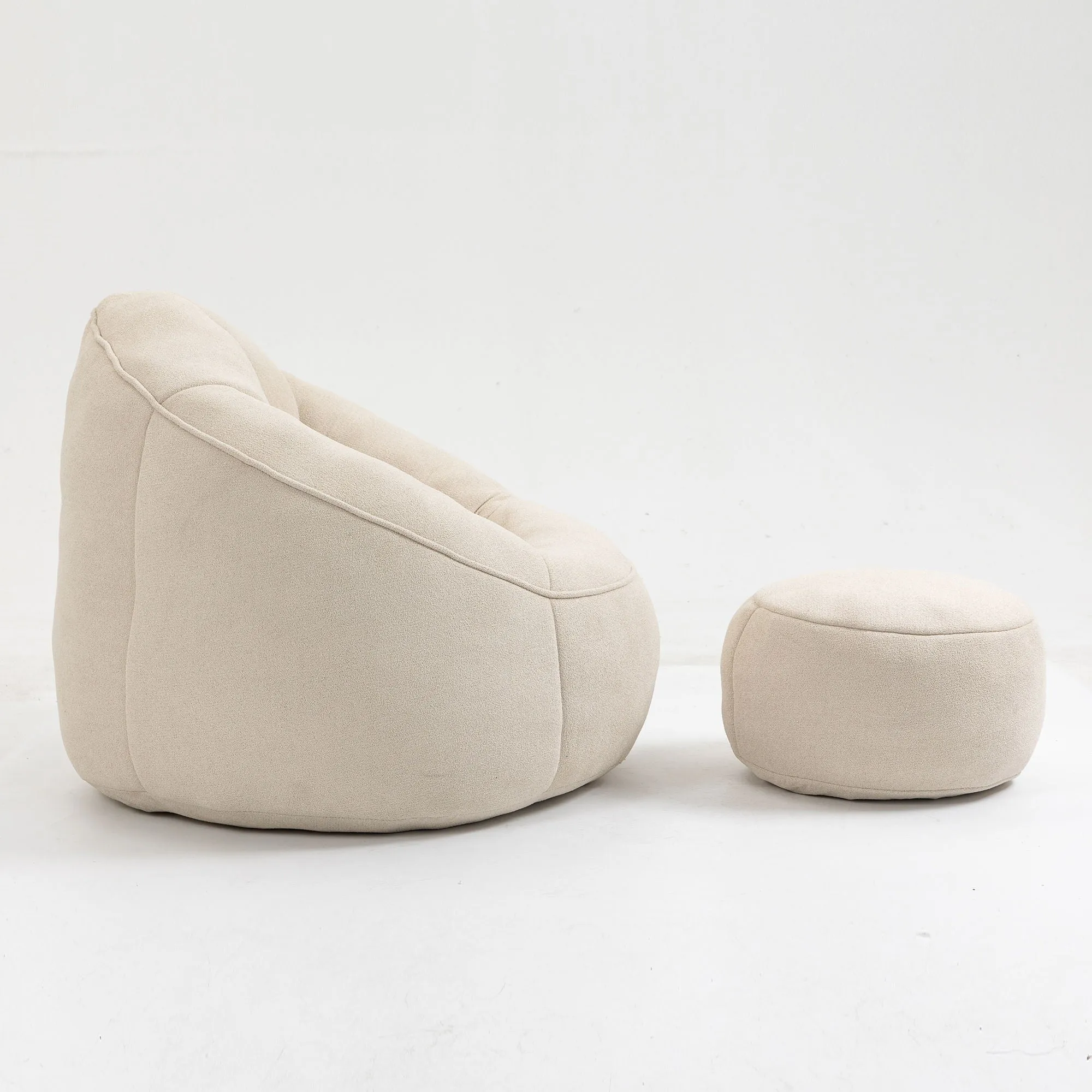 Compressed Padded Foam Bean Foam Footrest Bean Bag Chair Adult Pressure Sofa With Bag Express worldwide Buy-one-get-one-free Bean Chair With High Material Padding Bag Bedding