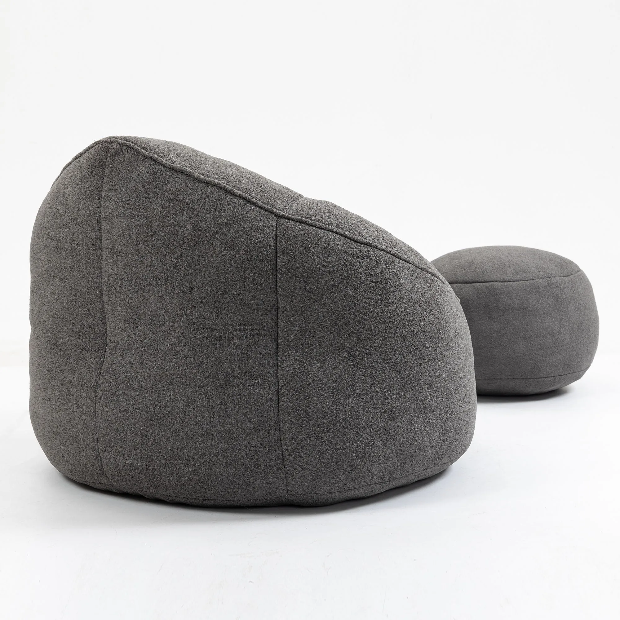 Compressed Padded Foam Bean Foam Footrest Bean Bag Chair Adult Pressure Sofa With Bag Express worldwide Buy-one-get-one-free Bean Chair With High Material Padding Bag Bedding