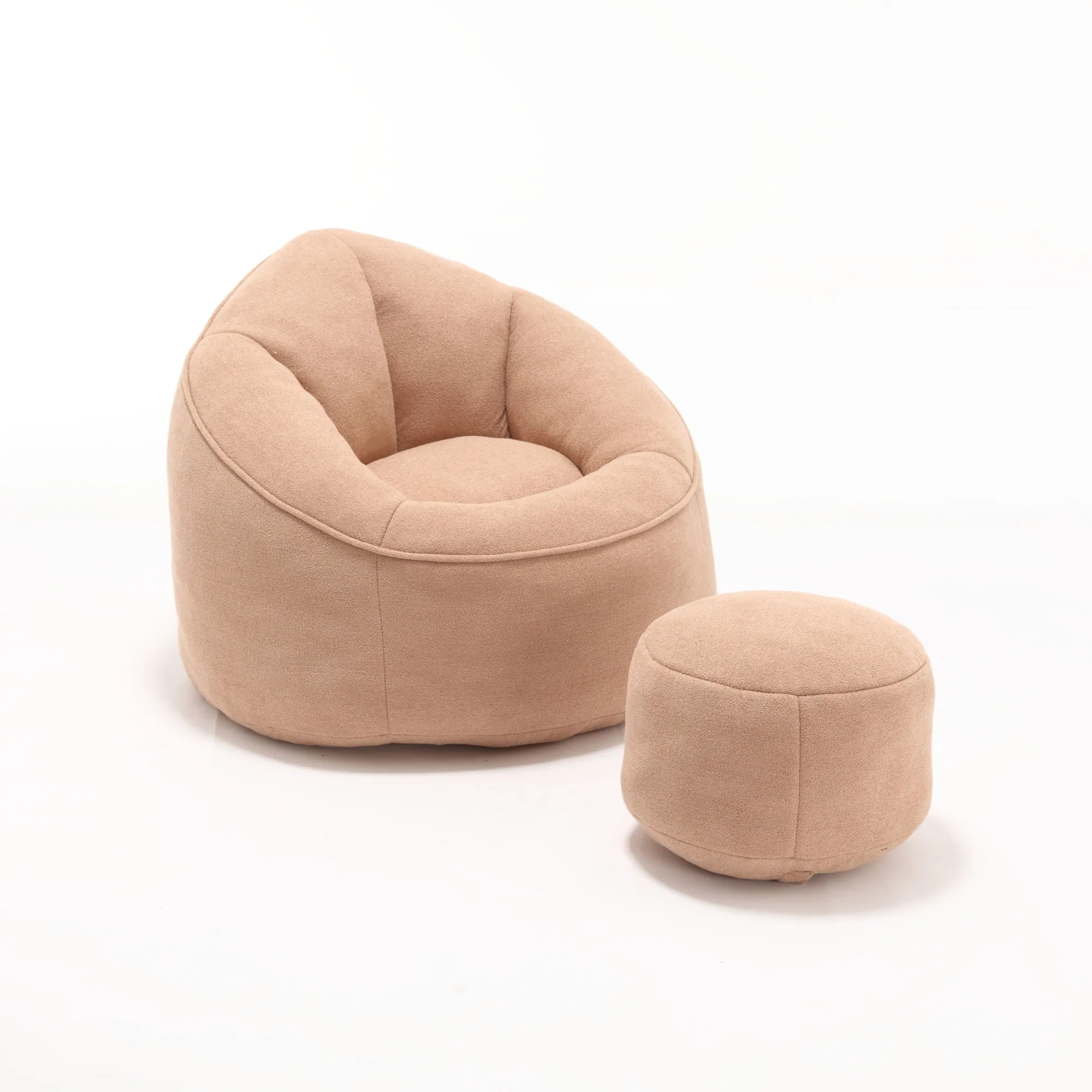 Compressed Padded Foam Bean Foam Footrest Bean Bag Chair Adult Pressure Sofa With Bag Express worldwide Buy-one-get-one-free Bean Chair With High Material Padding Bag Bedding
