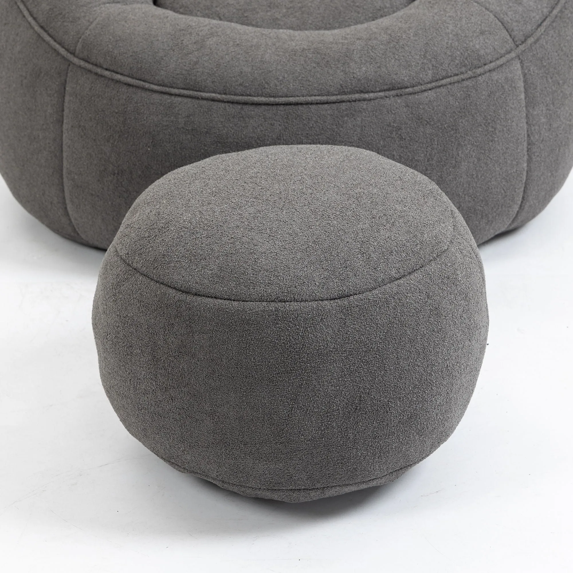 Compressed Padded Foam Bean Foam Footrest Bean Bag Chair Adult Pressure Sofa With Bag Express worldwide Buy-one-get-one-free Bean Chair With High Material Padding Bag Bedding