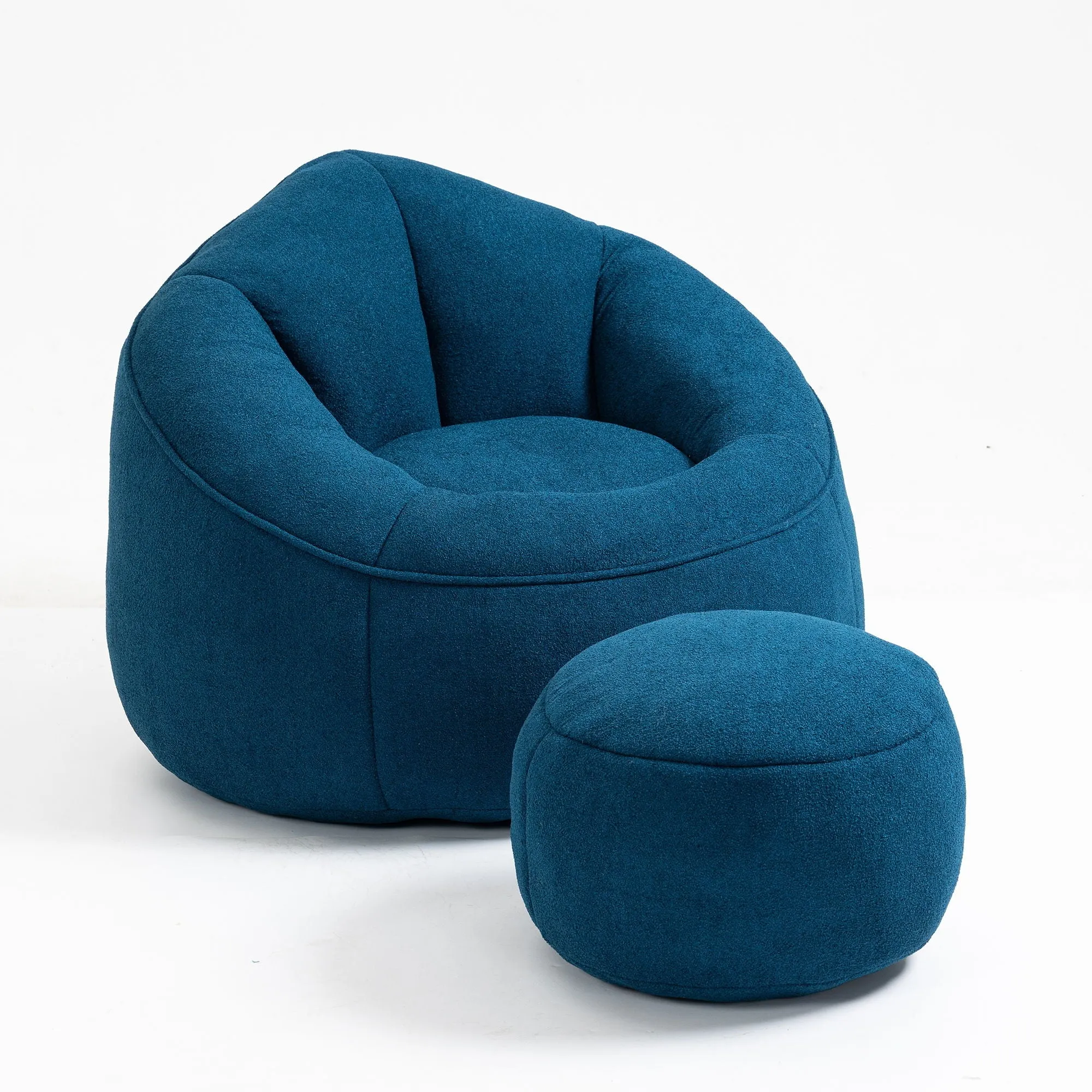 Compressed Padded Foam Bean Foam Footrest Bean Bag Chair Adult Pressure Sofa With Bag Express worldwide Buy-one-get-one-free Bean Chair With High Material Padding Bag Bedding