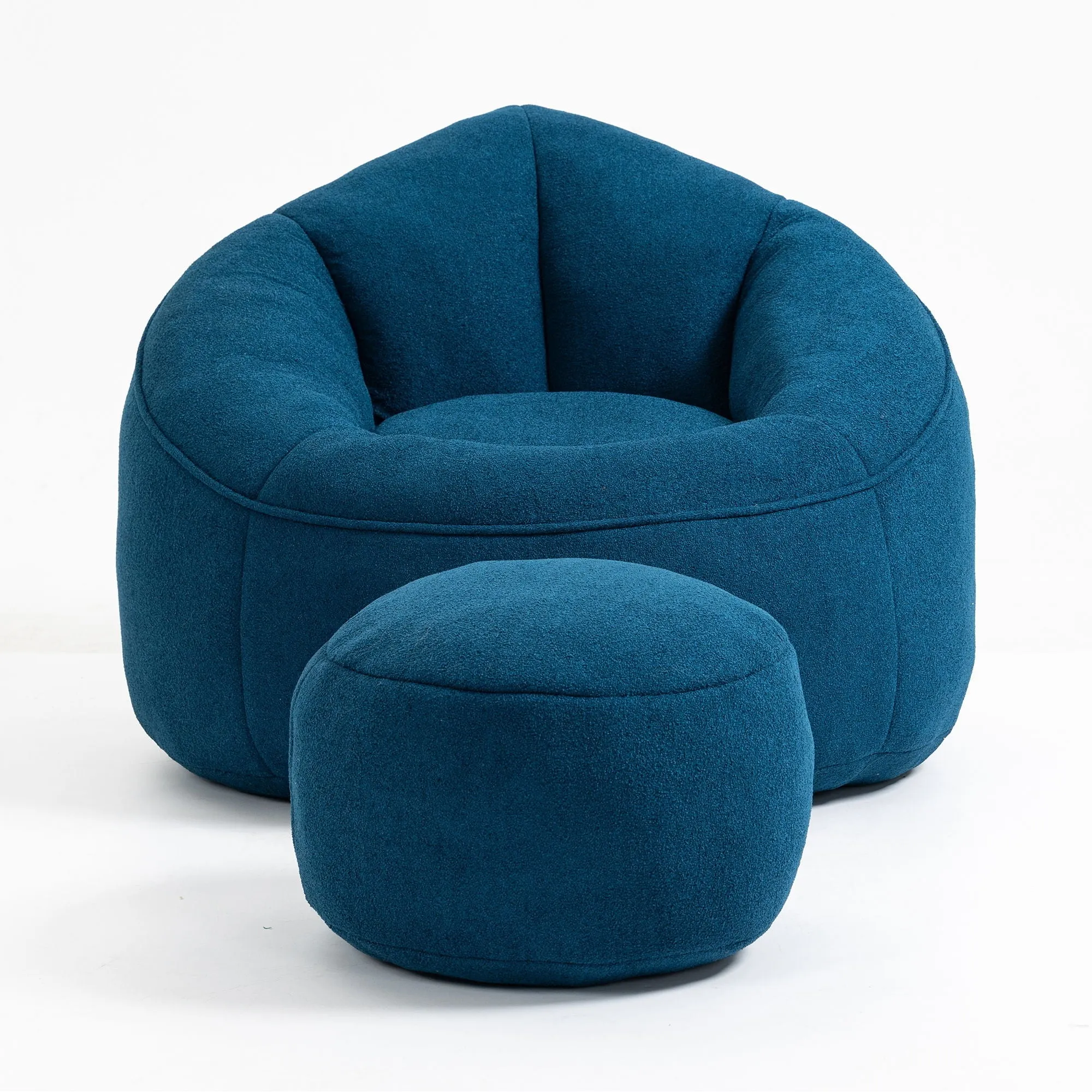 Compressed Padded Foam Bean Foam Footrest Bean Bag Chair Adult Pressure Sofa With Bag Express worldwide Buy-one-get-one-free Bean Chair With High Material Padding Bag Bedding