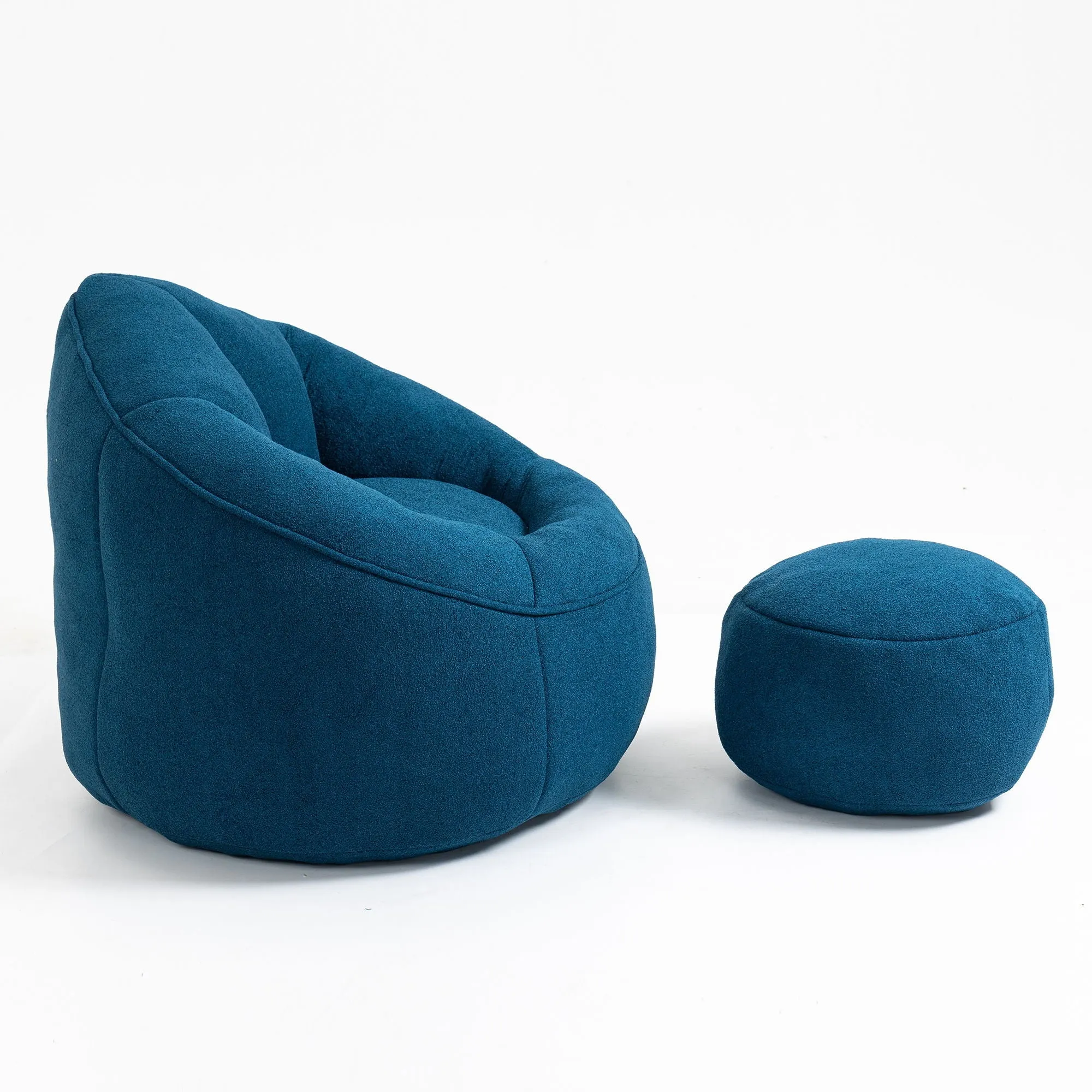 Compressed Padded Foam Bean Foam Footrest Bean Bag Chair Adult Pressure Sofa With Bag Express worldwide Buy-one-get-one-free Bean Chair With High Material Padding Bag Bedding
