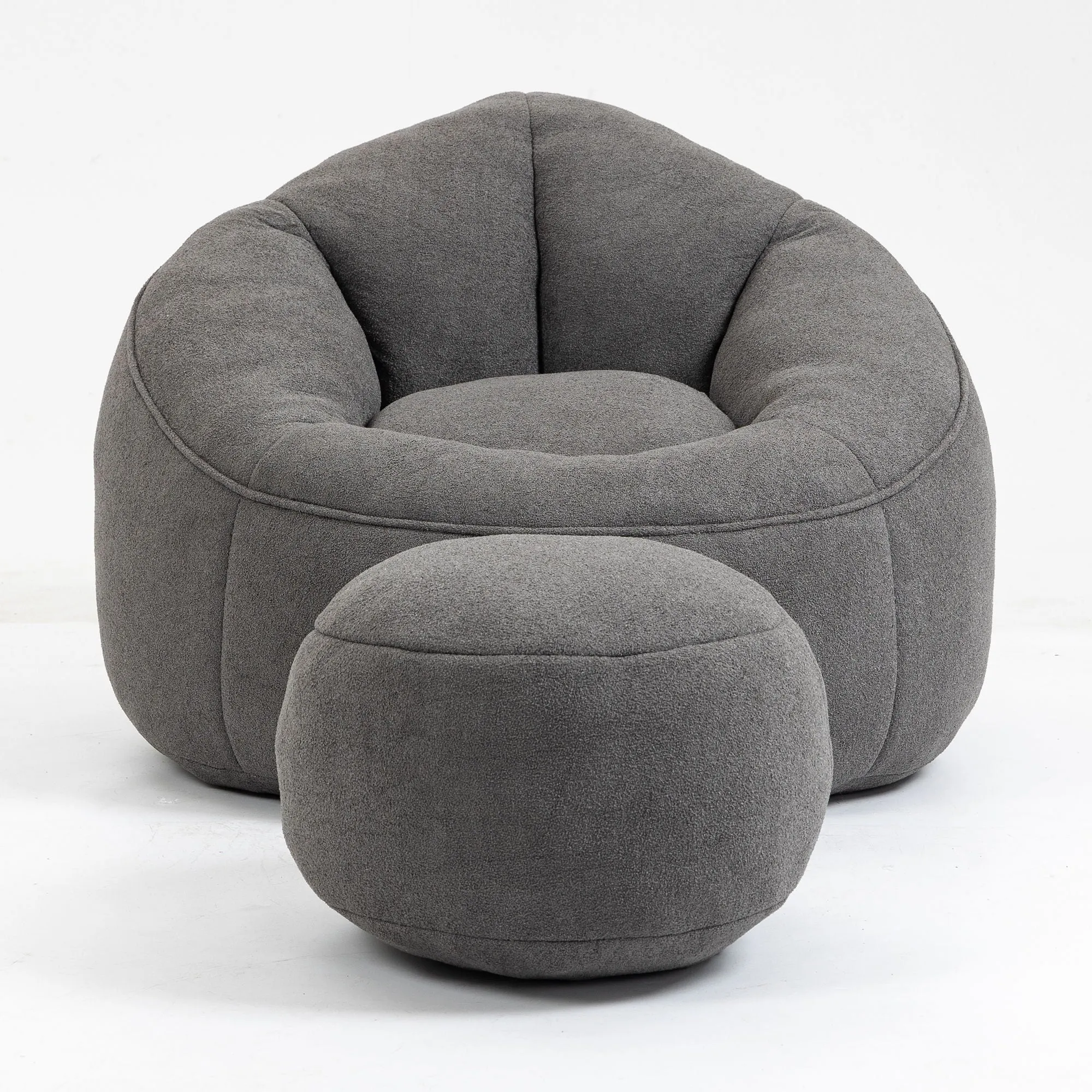 Compressed Padded Foam Bean Foam Footrest Bean Bag Chair Adult Pressure Sofa With Bag Express worldwide Buy-one-get-one-free Bean Chair With High Material Padding Bag Bedding