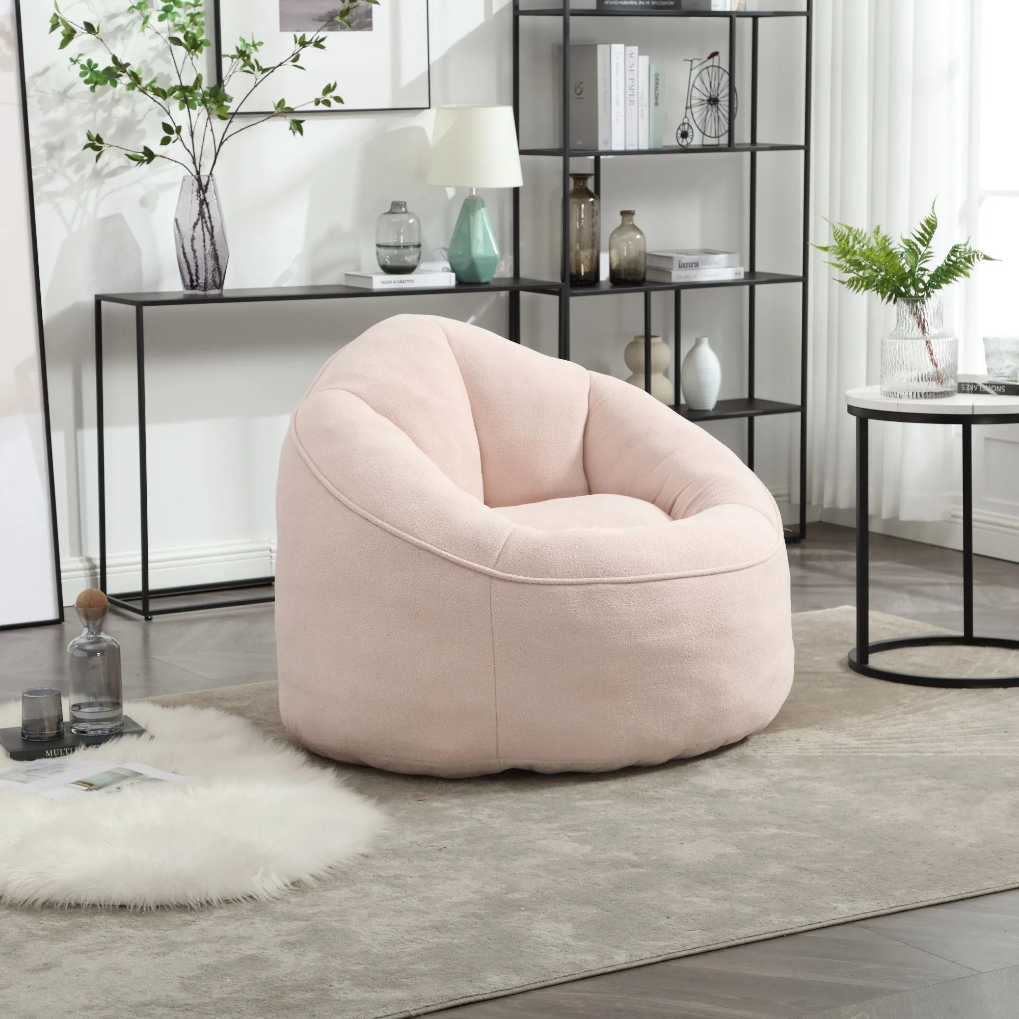 Compressed Padded Foam Bean Foam Footrest Bean Bag Chair Adult Pressure Sofa With Bag Express worldwide Buy-one-get-one-free Bean Chair With High Material Padding Bag Bedding