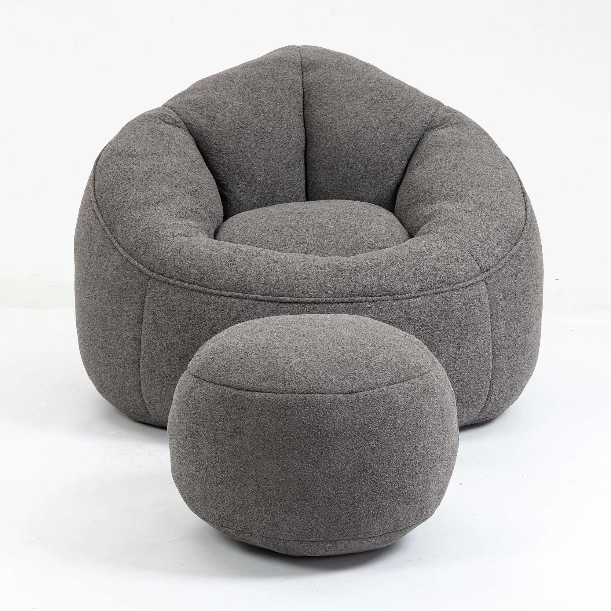 Compressed Padded Foam Bean Foam Footrest Bean Bag Chair Adult Pressure Sofa With Bag Express worldwide Buy-one-get-one-free Bean Chair With High Material Padding Bag Bedding