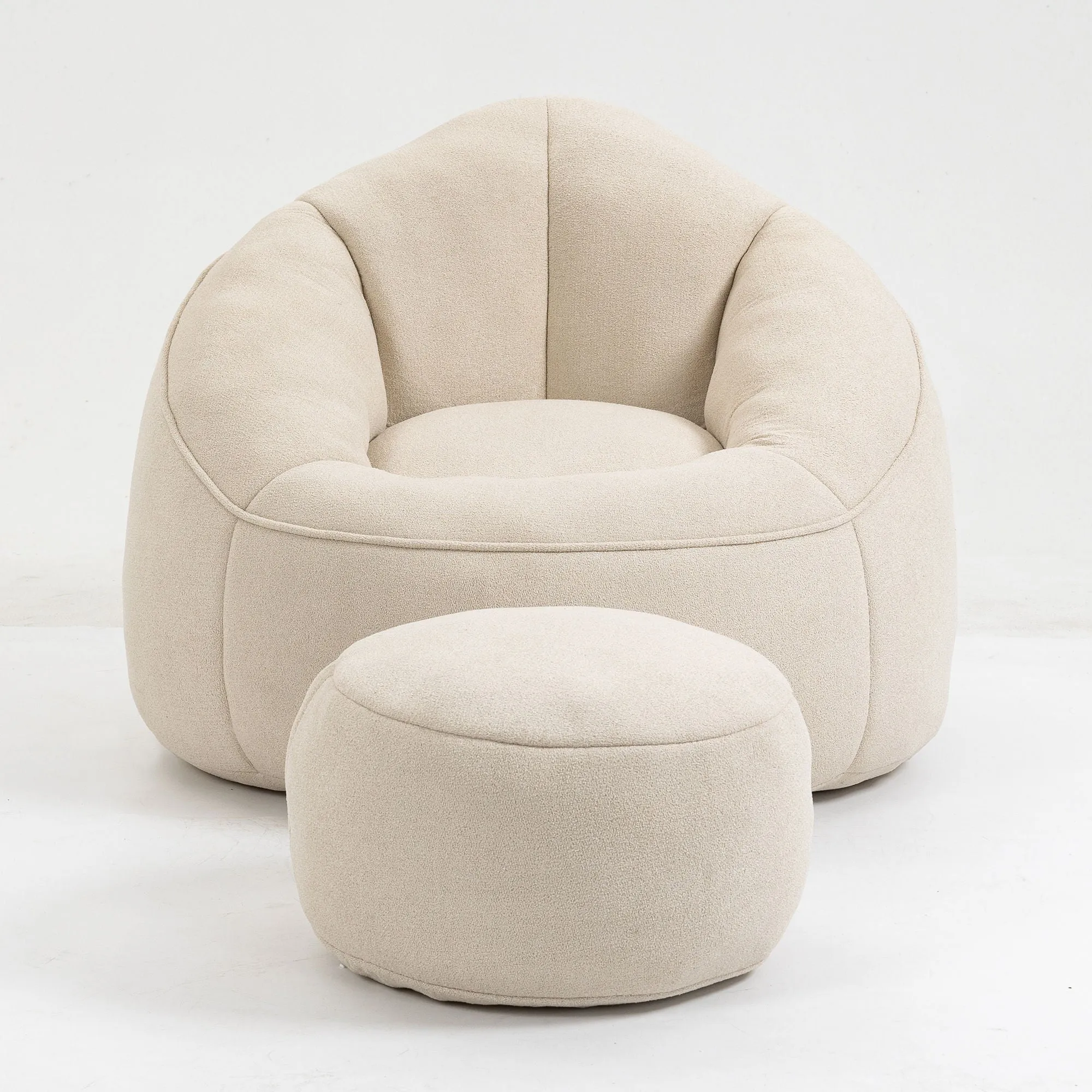 Compressed Padded Foam Bean Foam Footrest Bean Bag Chair Adult Pressure Sofa With Bag Express worldwide Buy-one-get-one-free Bean Chair With High Material Padding Bag Bedding