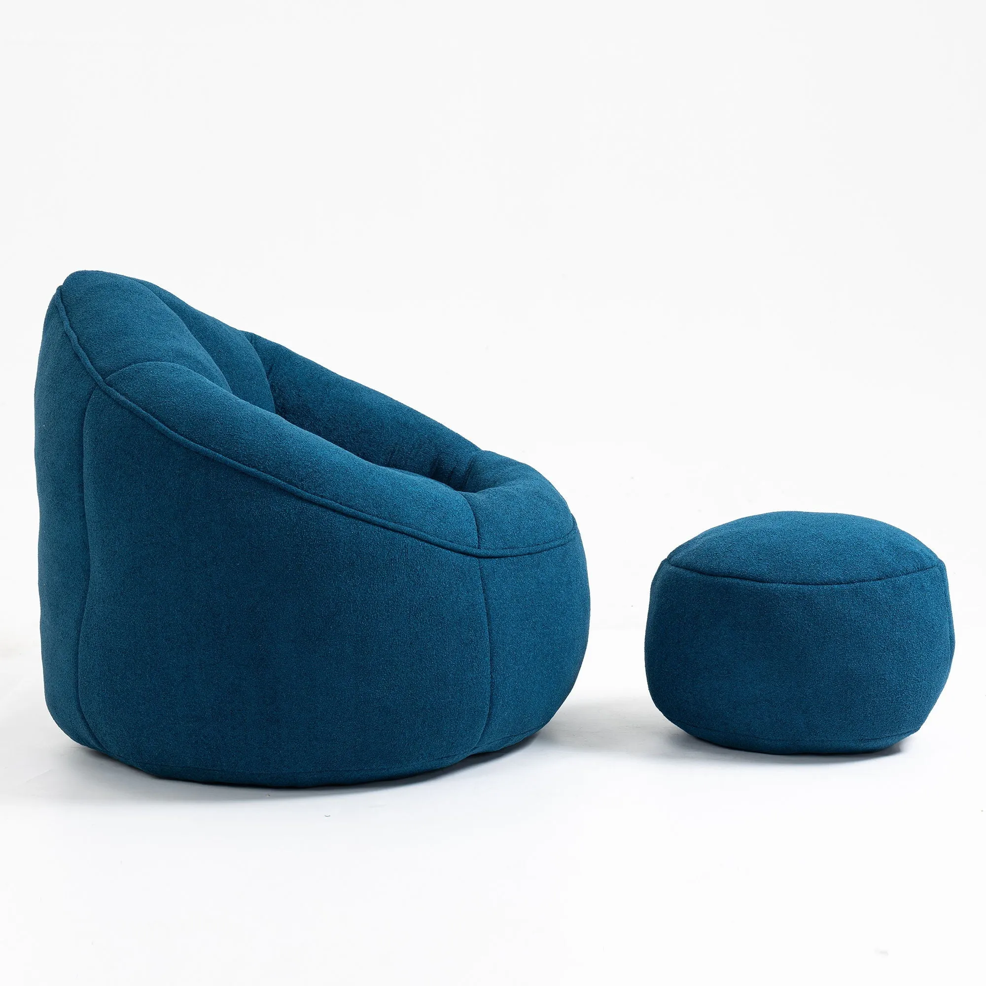 Compressed Padded Foam Bean Foam Footrest Bean Bag Chair Adult Pressure Sofa With Bag Express worldwide Buy-one-get-one-free Bean Chair With High Material Padding Bag Bedding