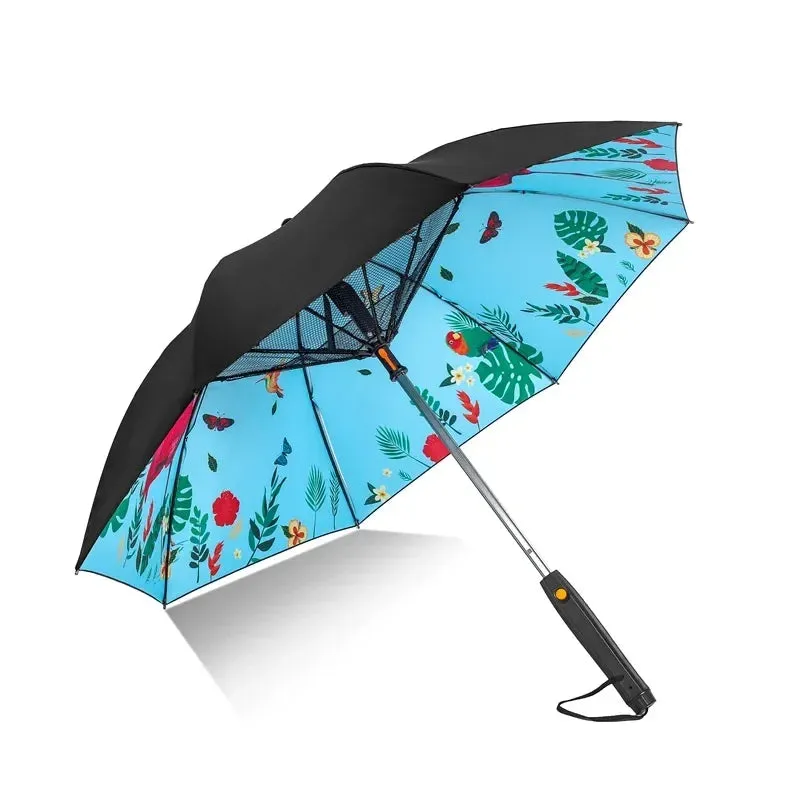 Cooling Mist Fan Umbrella – UV-Proof Shade for Sunny & Rainy Days