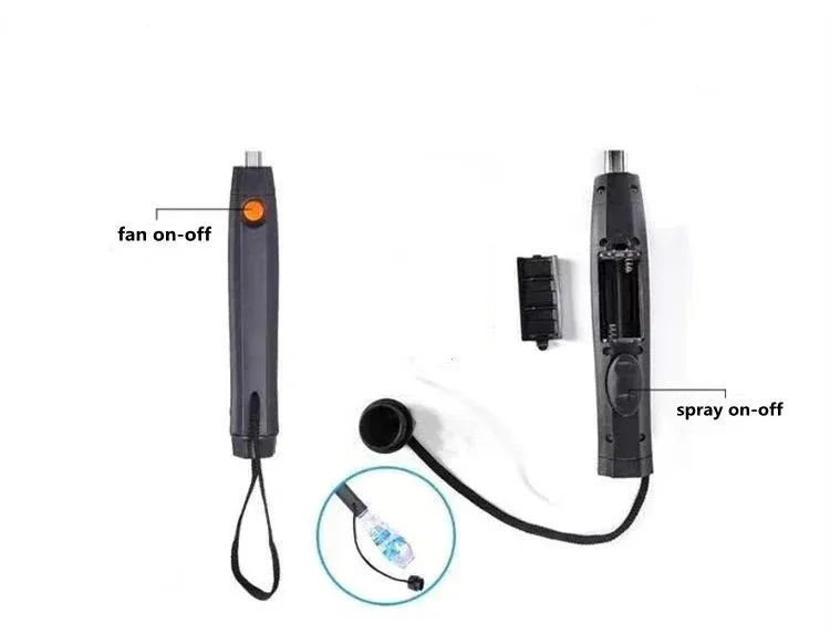 Cooling Mist Fan Umbrella – UV-Proof Shade for Sunny & Rainy Days