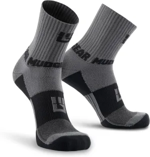 Crew Length Trail Running Socks, Quick-Drying Mid-Calf Socks with Arch Support, Sweat-Resistant, Breathable Athletic Socks