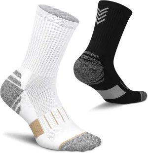 Crew Socks for Women,Athletic Hiking Running Compression Socks with Cushioned Support 3-6 Pairs