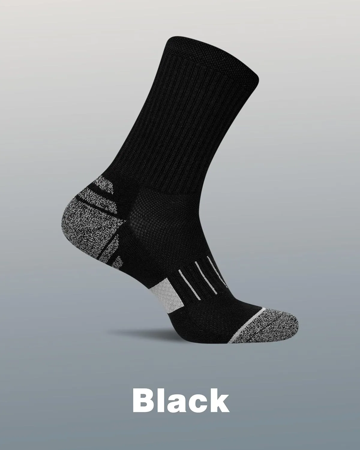 Crew Socks Women 3-6 Pairs: Hiking Athletic Running with Support Cushioned