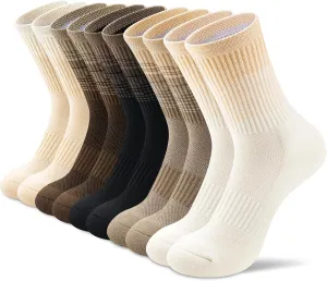 Crew Socks Women 3-6 Pairs: Hiking Athletic Running with Support Cushioned