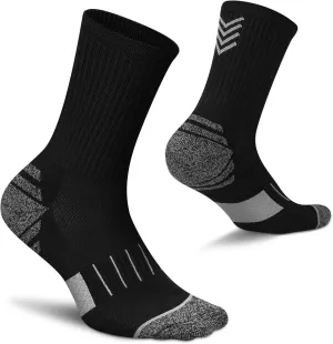 Crew Socks Women 3-6 Pairs: Hiking Athletic Running with Support Cushioned
