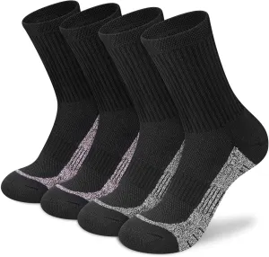 Crew Socks Women Athletic Hiking Running Cushioned Compression Socks 3-5 Pairs