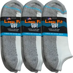 Cushioned No Show Socks (Pack of 3)