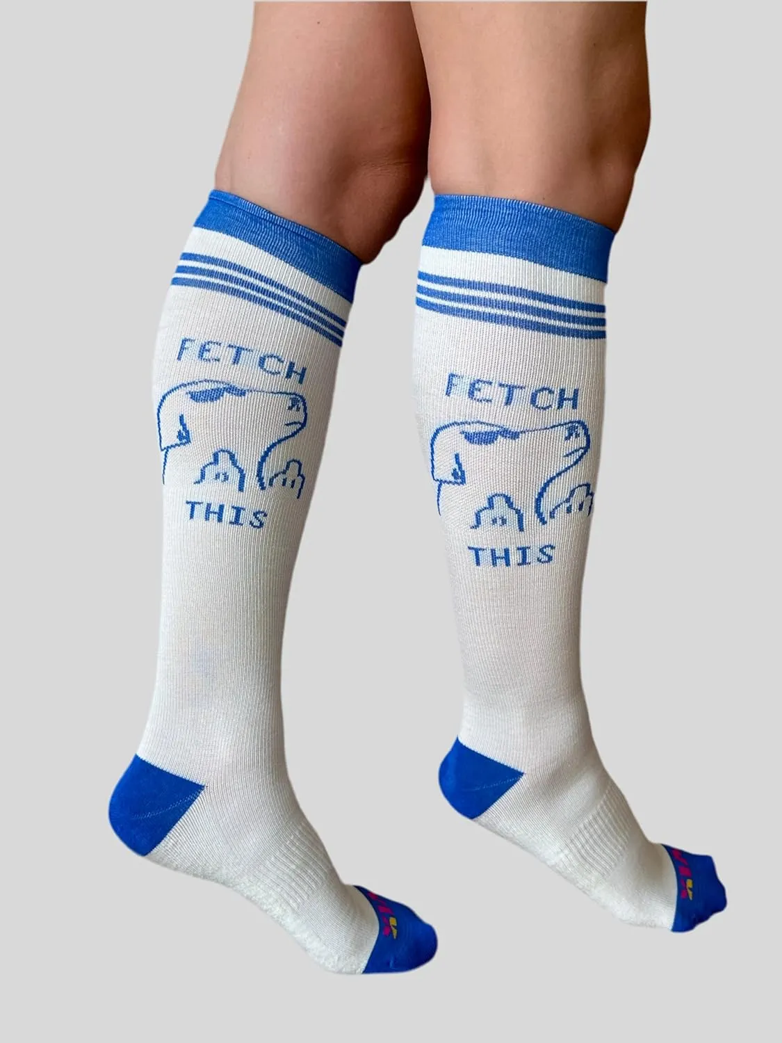 Cute & Comfy Everyday Compression Socks 15-20 mmHg, Fetch This