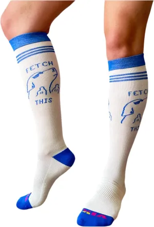 Cute & Comfy Everyday Compression Socks 15-20 mmHg, Fetch This