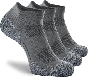 CWVLC Unisex Cushioned Compression Athletic Ankle Socks Multipack