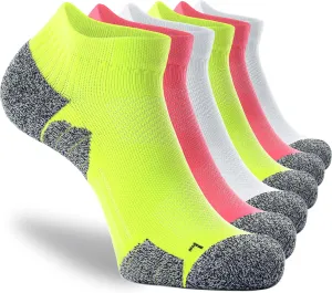 CWVLC Unisex Cushioned Compression Athletic Ankle Socks Multipack
