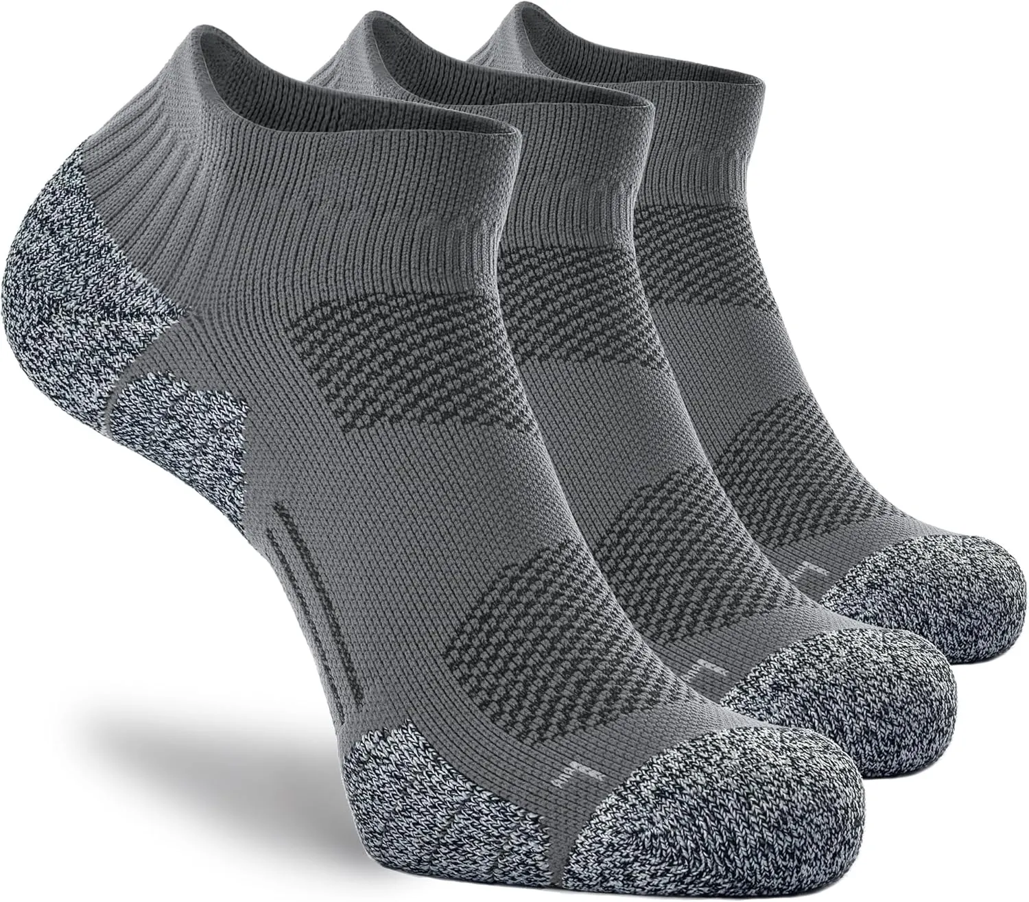 CWVLC Unisex Cushioned Compression Athletic Ankle Socks Multipack