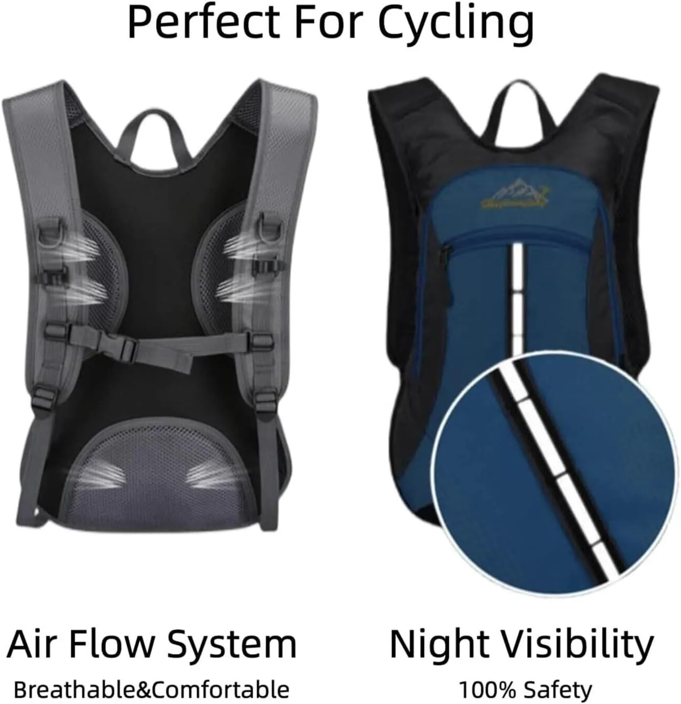 Cycling Backpack Bladder Backpack Ultralight Bicycle Bags Travel Bag Outdoor Sports Running MTB Bike Bag(Green)