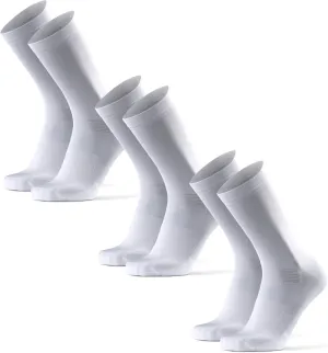 DANISH ENDURANCE Cycling Socks, Crew Length, Breathable, and Cushioned Bike Socks, for Men & Women, Unisex, 3-Pack