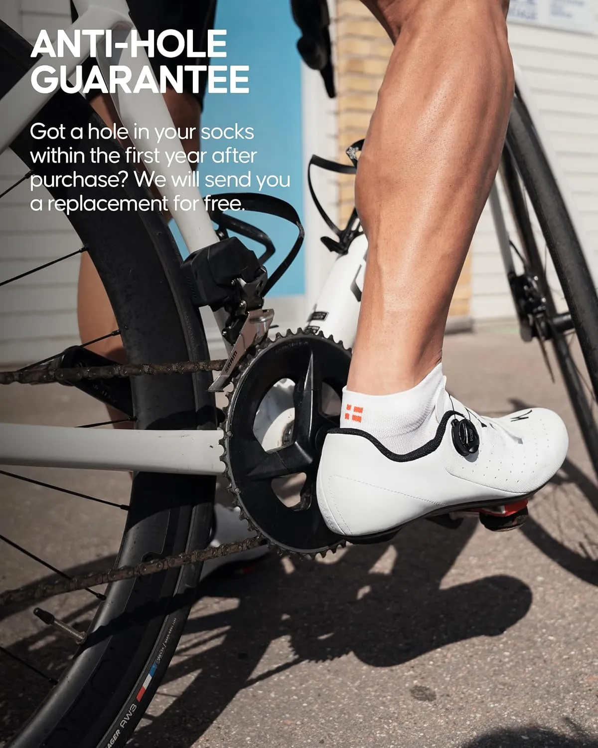 DANISH ENDURANCE Cycling Socks, Low-Cut, Breathable for Men & Women, Unisex, 3-Pack