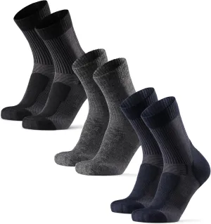 DANISH ENDURANCE Merino Wool Light Hiking Socks, Cushioned & Moisture Wicking Hiking Socks, Men, Women & Kids, 3 or 5 Pack