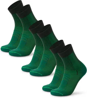 DANISH ENDURANCE Merino Wool Light Hiking Socks, Cushioned & Moisture Wicking Hiking Socks, Men, Women & Kids, 3 or 5 Pack