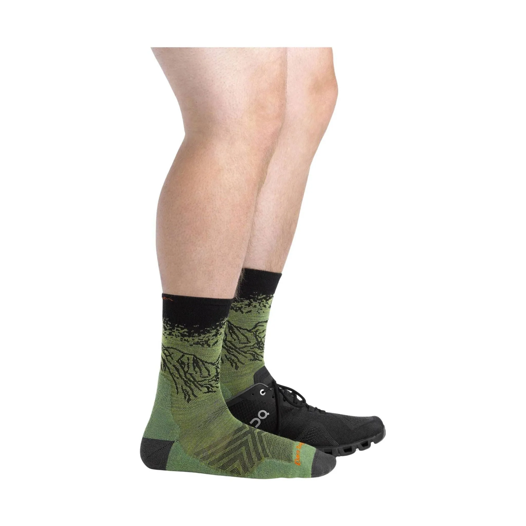 Darn Tough Vermont Men's Vert Micro Crew Ultra Lightweight Running Sock - Lichen