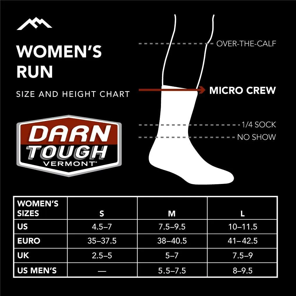 Darn Tough Women's Stride Micro Crew Ultra-Lightweight Running Sock (Style 1045)