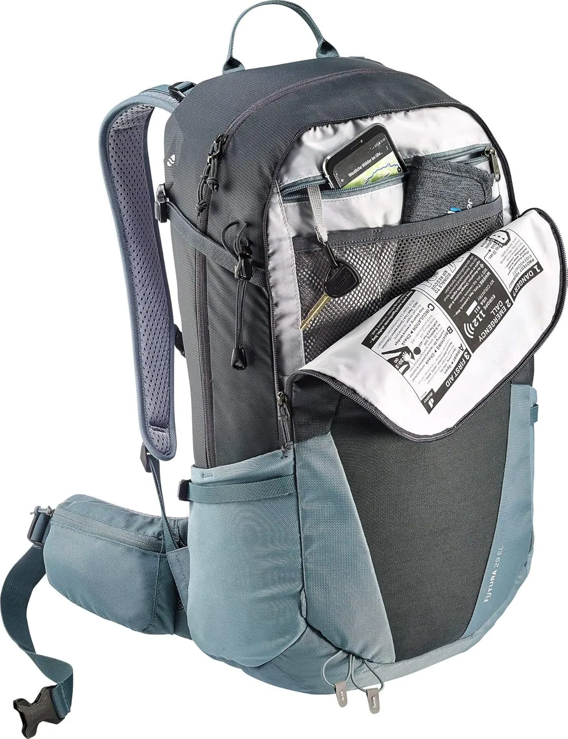 Deuter Unisex - Adult Futura 29 EL Hiking Backpack, Graphite Shhale, 29 L