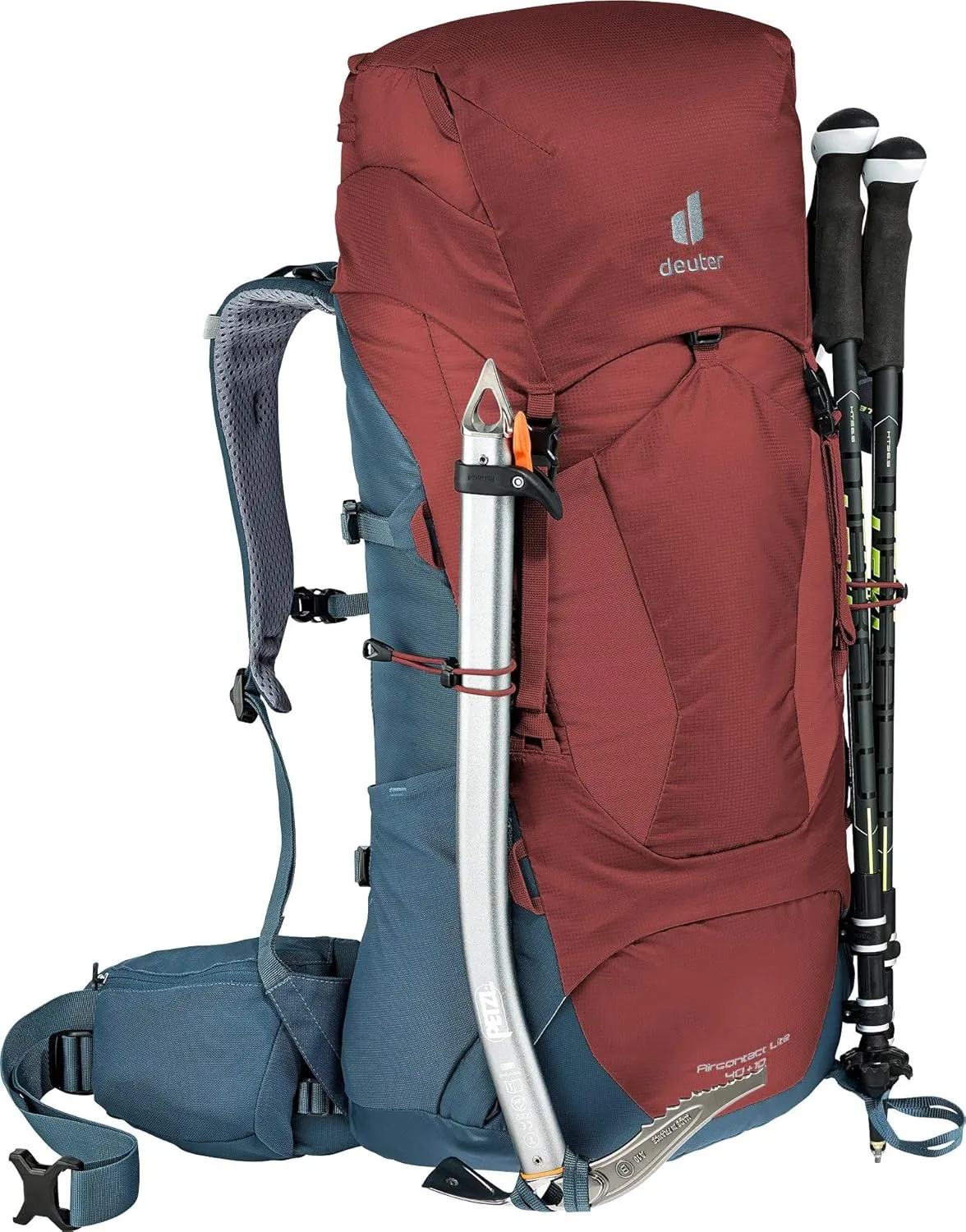 Deuter Unisex – Adult's Aircontact Lite 40 10 Trekking Backpack, Redwood-Arctic, 50 l