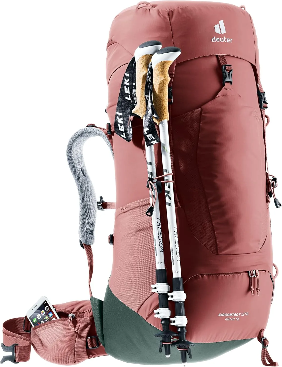 Deuter Women's Aircontact Lite 45 10 SL Backpack for Hiking and Mountaineering
