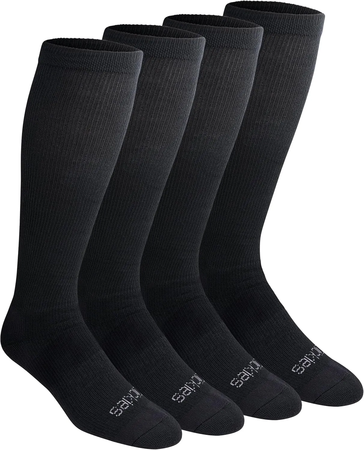 Dickies Men's Light Compression Comfort Over-The-Calf Socks, Available in M-XXL (2, 4 Pairs)