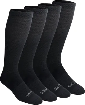 Dickies Men's Light Compression Comfort Over-The-Calf Socks, Available in M-XXL (2, 4 Pairs)