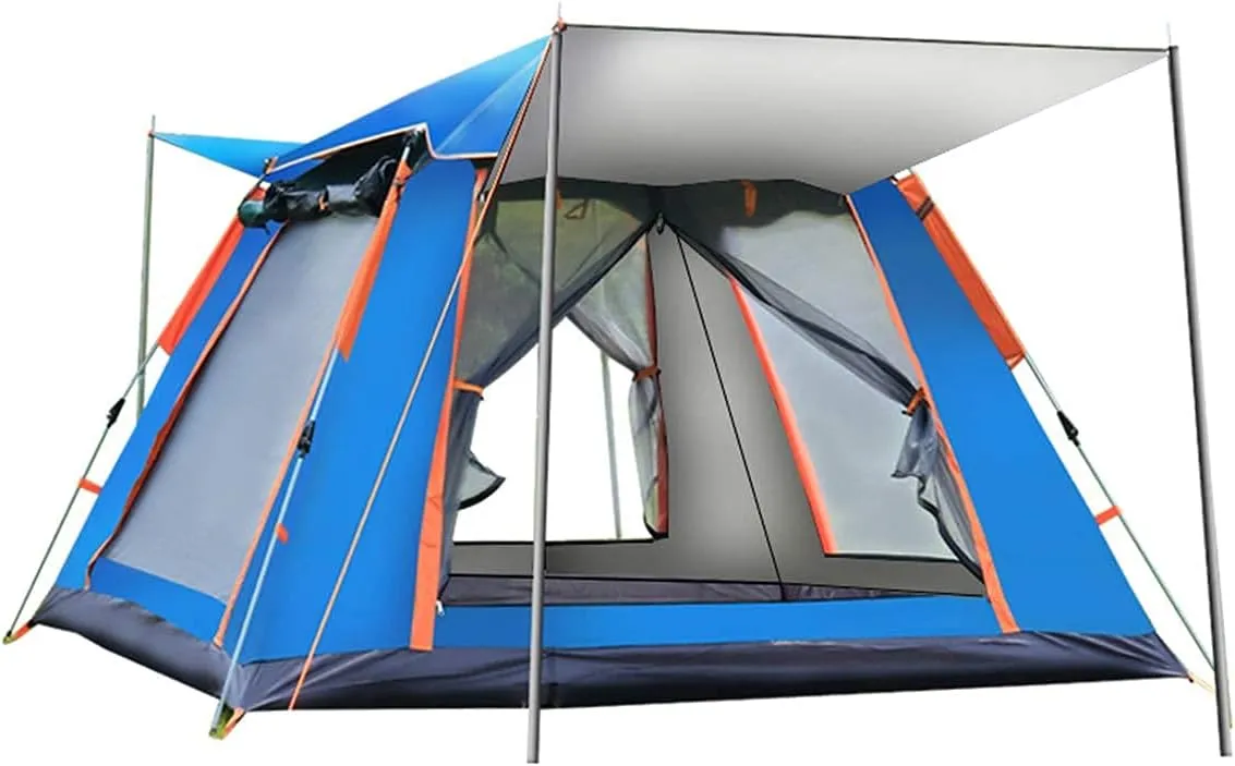 Dome Camping Tent 3-5person 4 Season Double Layers Waterproof Anti-UV Windproof Tents Family Outdoor Camping Tent