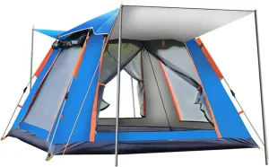Dome Camping Tent 3-5person 4 Season Double Layers Waterproof Anti-UV Windproof Tents Family Outdoor Camping Tent