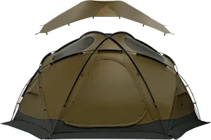 Dome Hot Tent with Stove Jack 4 Person Backpacking Tent for 4 Season Nylon Waterproof Glamping Tent for Hiking