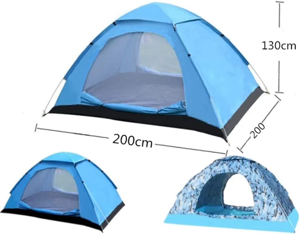 Dome Light Camping Tent Pop Up Instant Family Camping Tent Portable UV Protected Shelter with Carrybag for Backpacking Picnic Fishing Beach Outdoor Indoor Portable Tent