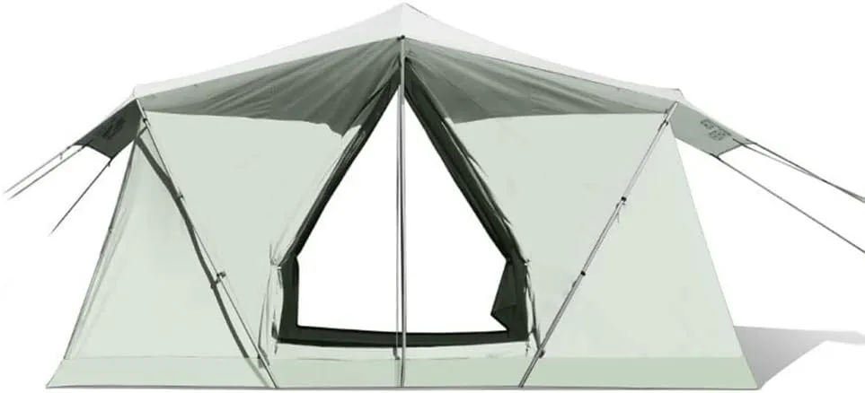 Double Layer Family Camping Tent with 2 Mesh Door & 2 Mesh Windows Instant Cabin Tent 3-4 Person Extra Large Tent for Camping Hiking & Traveling