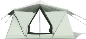 Double Layer Family Camping Tent with 2 Mesh Door & 2 Mesh Windows Instant Cabin Tent 3-4 Person Extra Large Tent for Camping Hiking & Traveling