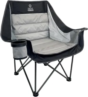 Double Wide Folding Camping Chair - Oversized Camping Chair with Carrying Bag - 350-lb. Weight Capacity