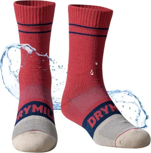 DRYMILE Mountain Waterproof Wool Socks, Winter Waterproof Socks for Wading, Camping, Hiking, Fishing, Skiing - Crew