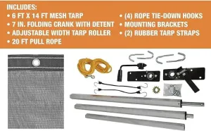 Dump Trailer Tarp Kit 6'x14'